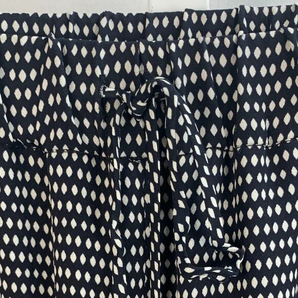 Haute Hippie Black Silk Polka Dot Pull On Pants size M - Picture 2 of 7